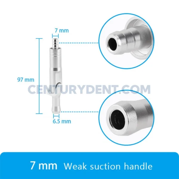 Aluminum dental strong and weak suction handle - Image 6