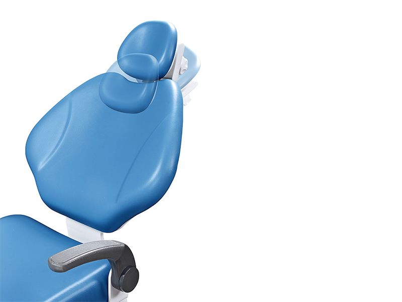 c100 dental chair details - foldabel headrest
